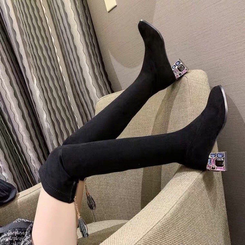 bốt đùi/bốt nữ da lộn