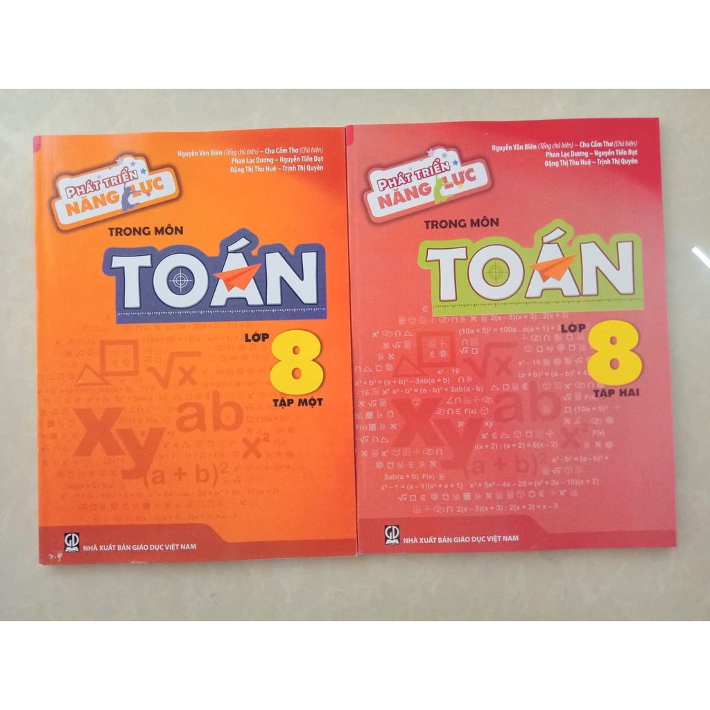 Sách - Combo Phát triển năng lực trong môn Toán 8 (Tập 1 + Tập 2)
