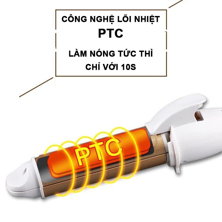 Máy Làm Tóc Máy Uốn Tóc Mini Tạo Kiểu 2in1 Đa Năng Siêu Bền Sun.z