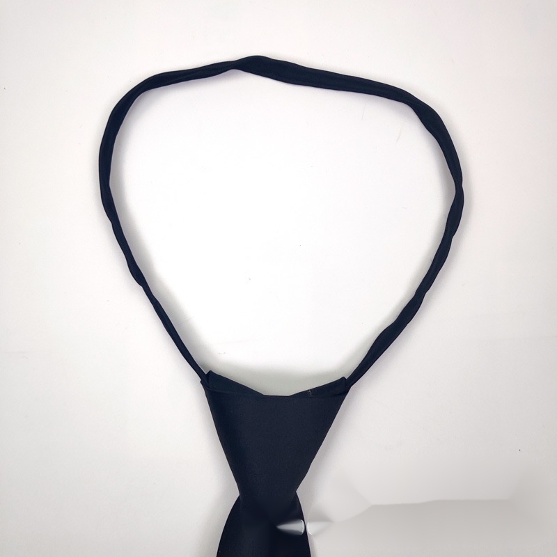 Cà Vạt Lụa Polyester Màu Trơn Thêu Hình Vương Miện 6cm