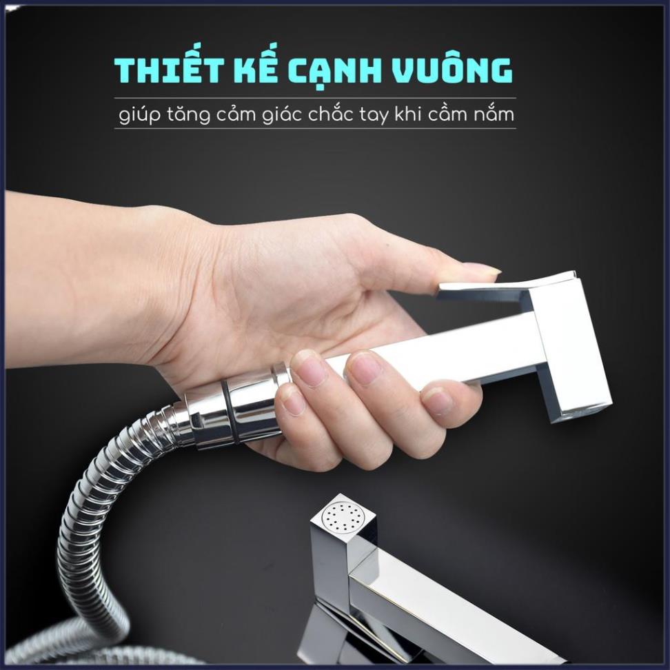 Bộ vòi xịt vệ sinh đa năng chất liệu đồng mạ crom mặt gương bóng HIWIN PJF-2020