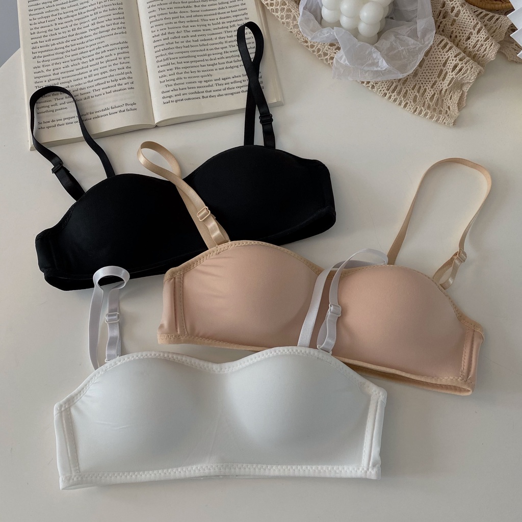 Áo Ngực Không Gọng Không Dây Chống Trượt Thời Trang Hàn Quốc Cho Nữ