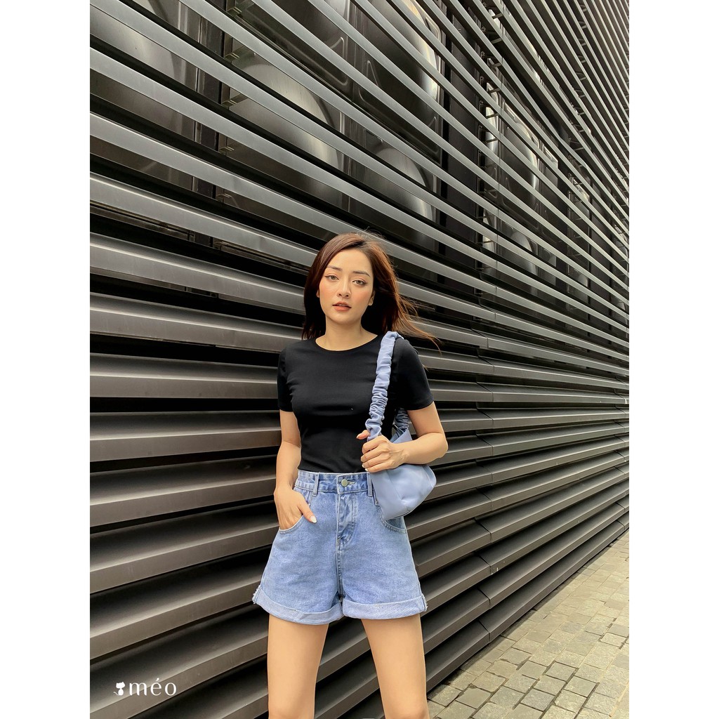 Áo dệt kim cổ tròn ngắn tay Lary [Méo Shop] | BigBuy360 - bigbuy360.vn