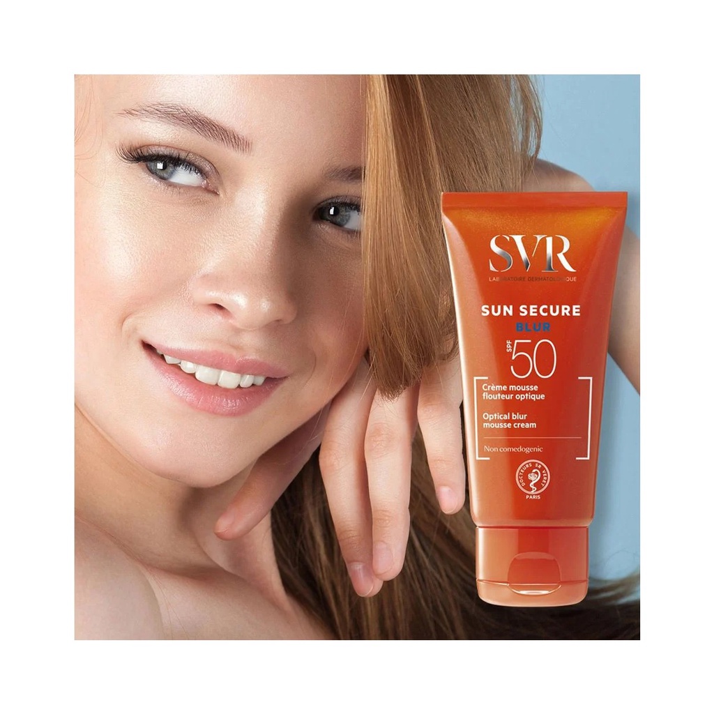 Kem chống nắng che khuyết điểm SVR Sun Secure Blur SPF 50 50ml - AJA'S SKINLAB