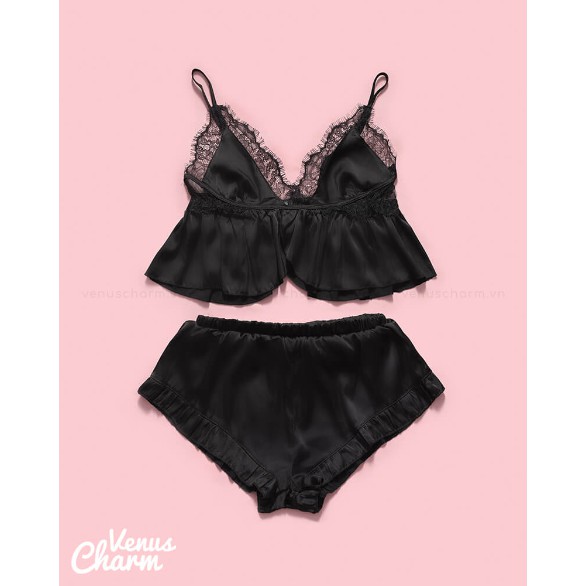 Đồ ngủ nữ sexy, lụa mềm mịn, không đệm quyến rũ Venus Croptop Bèo | BigBuy360 - bigbuy360.vn