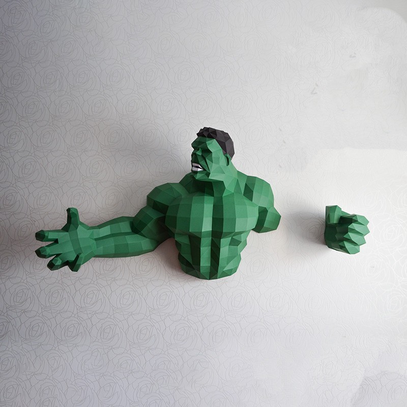 Mô hình 3d giấy nhân vật Avenger tự lắp ghép treo tường