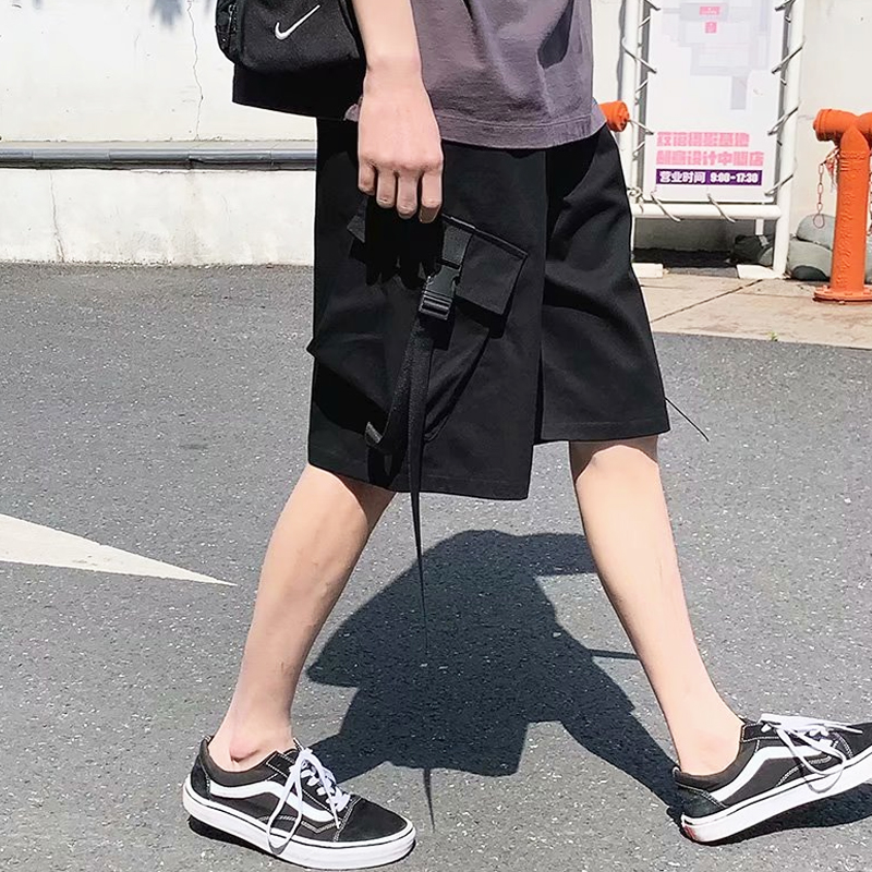 ✦AFFLIGA✦Quần Short Thể Thao Ống Rộng Thời Trang Mùa Hè Phong Cách Hàn Quốc Cho Nam