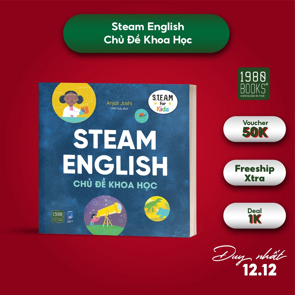 Sách - Steam English - Chủ đề Khoa học - 1980Books