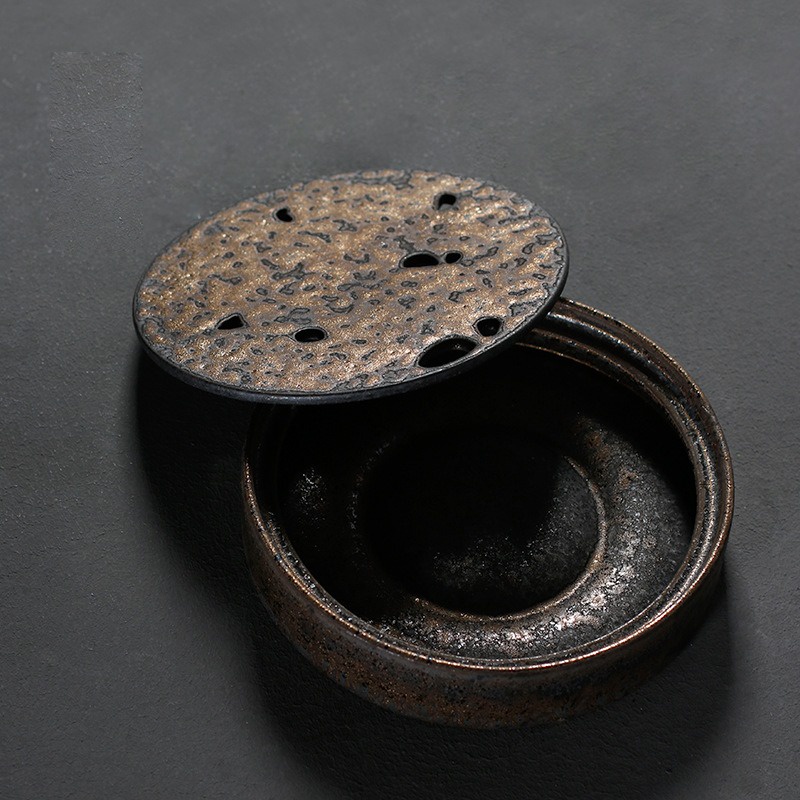 KHAY TRÀ GỐM KIM THÔ