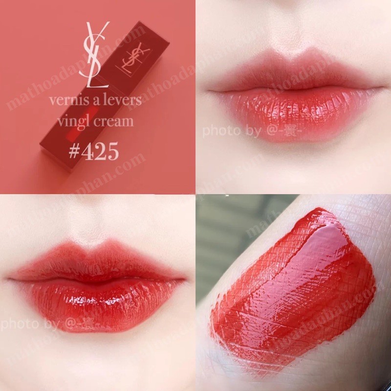 Son YSL Vinyl Cream Lip Stain, Son Kem YSL VINYL, YSL Velvet Cream Hàng Đủ Bill Bao Check