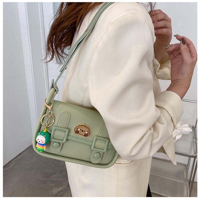 Túi Đeo Vai Hình Vuông Nhỏ Màu Trơn Đơn Giản Phong Cách retro Thời Trang Mùa Hè 2022 Gylb1579