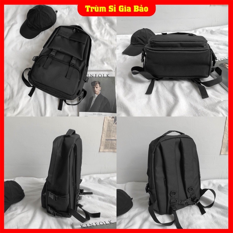 Cặp đi học nam nữ Ulzzang basic thời trang, balo túi sách laptop - du lịch phong cách Unisex cho học sinh, sinh viên.