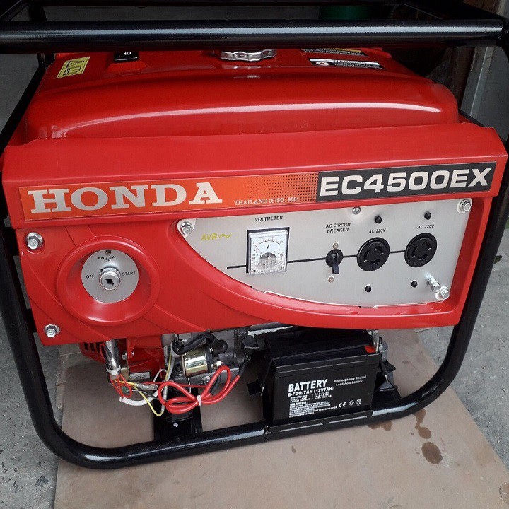 Máy Phát Điện Honda 3kw EC4500EX Chạy Xăng Đề Nổ