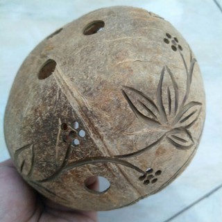 Chậu gáo dừa có hoa văn