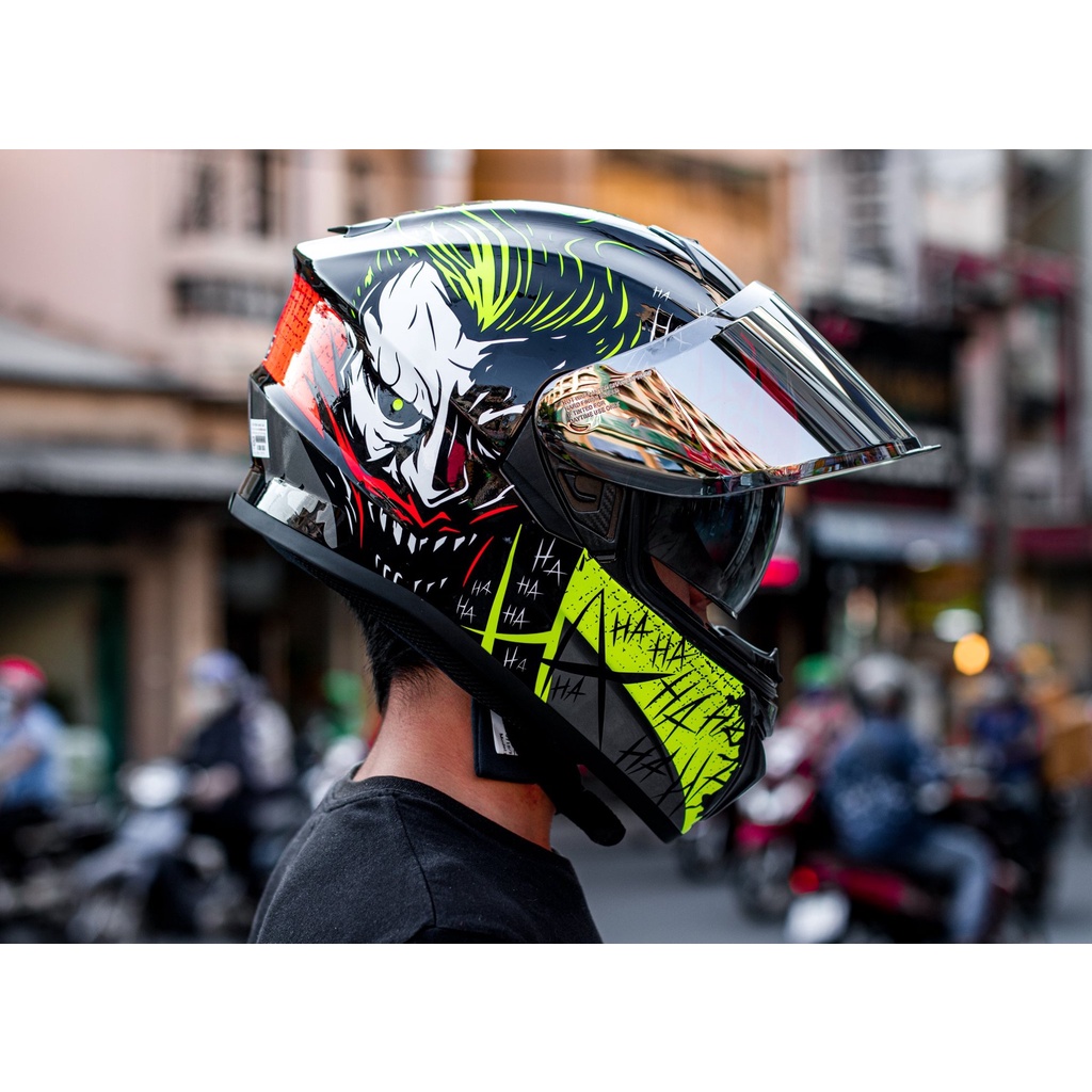 MŨ BẢO HIỂM FULLFACE YOHE 981 2 KÍNH HOT NEW 2019 - Tapu Shop
