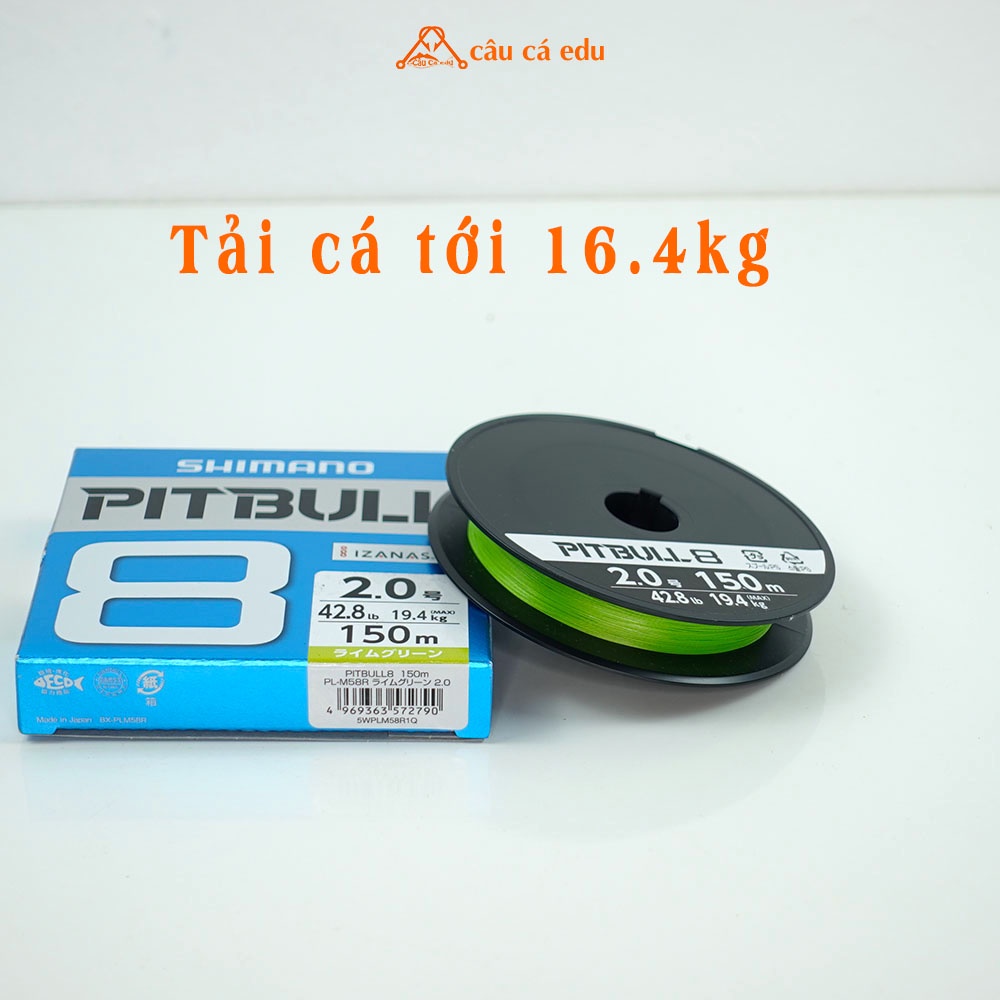 Dây Dù Câu Cá Siêu Bền Shimano Pitbull x8 Dây Nhỏ 2mm Kéo Cá Bạo Lực Câu Cá E du