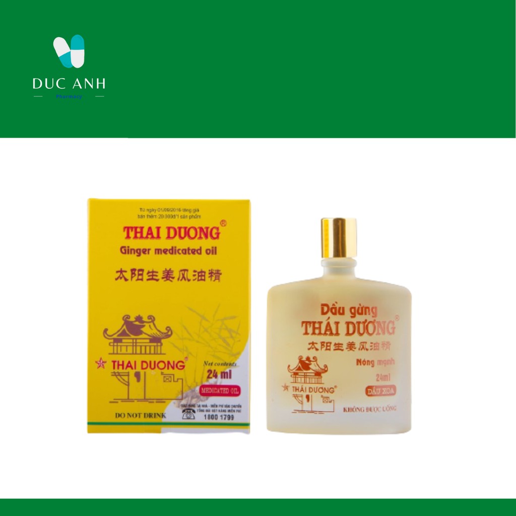 ✅ Chính hãng✅ DẦU GỪNG THÁI DƯƠNG 6ml-24ml✅
