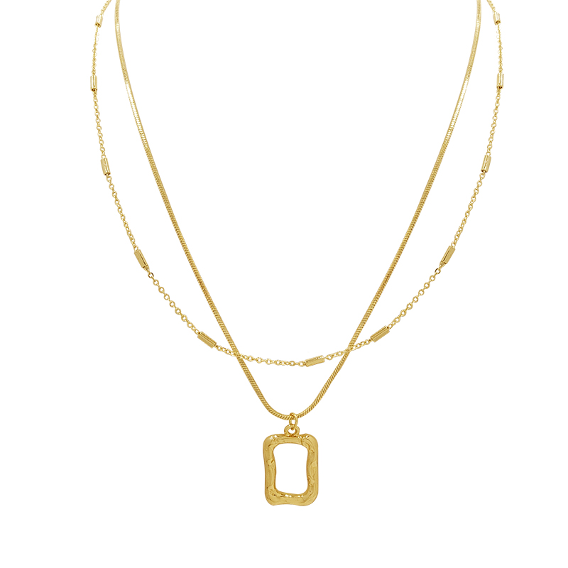 Vòng cổ hai lớp thiết kế đơn giản phong cách Hàn Quốc