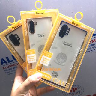 Ốp lưng dẻo Ou Case cho Samsung Note 10 Plus/ Note 10+ viền mạ Crow sang Trọng