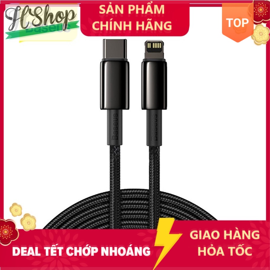 Cáp Sạc Nhanh Baseus Đầu USB C Sang Lighting 20W Dành Cho IP táo 12 - Bảo hành 1 năm