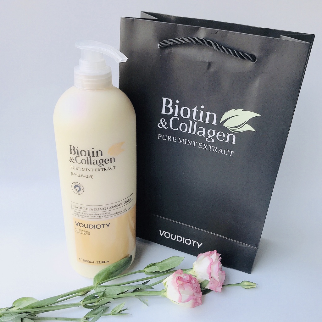 Dầu Gội Biotin Dầu Xả Biotin Collagen Vàng Giảm Rụng Tóc, Phục Hồi Tóc Khô Xơ Cặp 1000ml x 2 (Chính hãng)