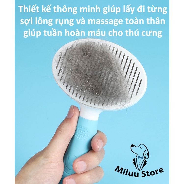 Lược chải lông thế hệ mới cho chó mèo, lược chải cho lông thú cưng, lược chải lông Miluu Store