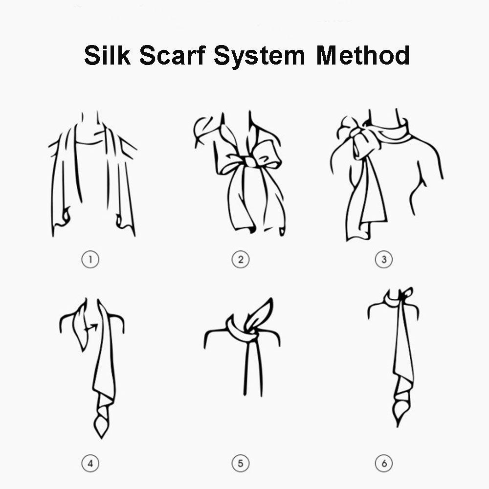 Khăn Quàng Cổ Lụa In Họa Tiết Hoa Cổ Điển Phong Cách Hàn Quốc WMES15H