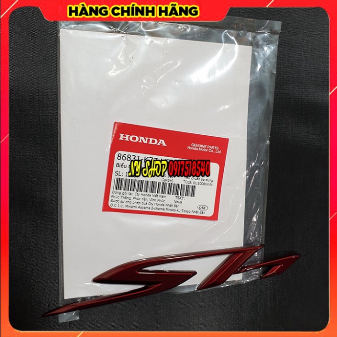 ★ Tem chữ nổi logo Sh đỏ chính hãng Honda ( 2 bên) ★ Ảnh thật Sp