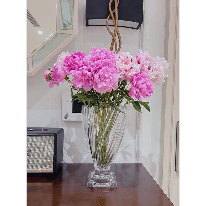 Lọ Hoa Pha Lê Ponti Bohemia Cao 33cm - Sang Trọng, Quý Phái - Sản Xuất Tại Séc