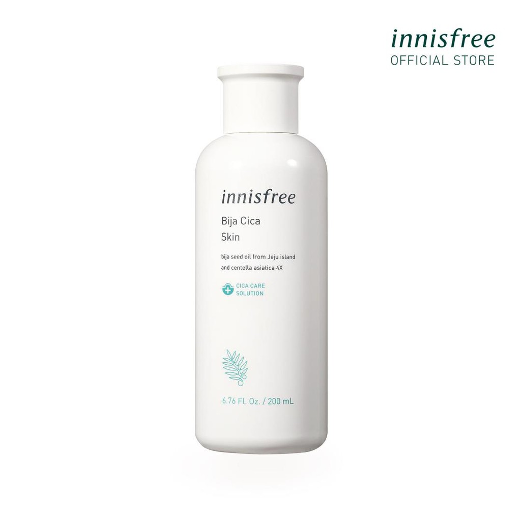 Nước cân bằng chăm sóc da mụn innisfree Bija Cica Skin 200ml