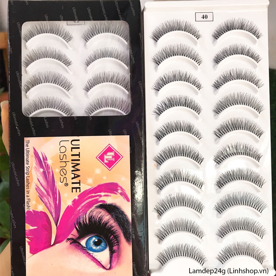 [số 40] Mi giả gân trong tự nhiên Ultimate Lashes U.S.A hộp 10 cặp Lamdep24g