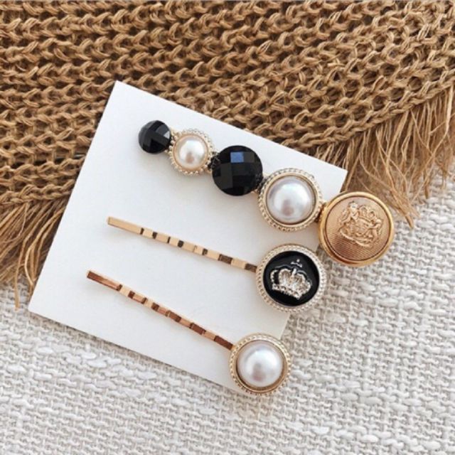Set kẹp tóc hàn quốc sang