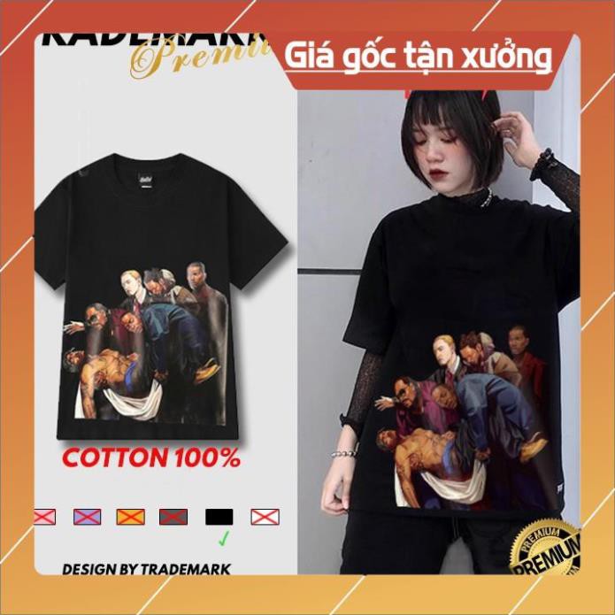 SALE MẠNH- Áo Phông Nam Nữ Tay Lỡ 2Pac Trademark Premium