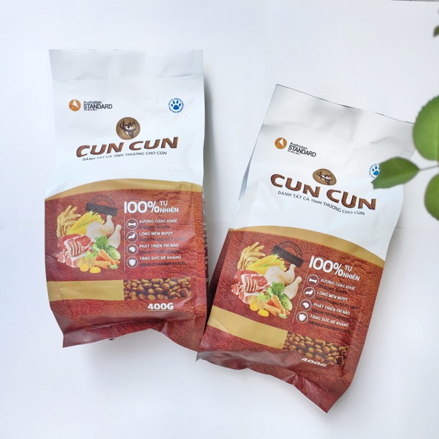 (Có clip cún ăn) Thức ăn Hạt Cun Cun
