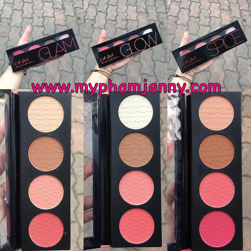 BẢNG MÁ HỒNG - TẠO KHỐI - HIGHLIGHT LA_GIRL BLUSH_COLLECTION