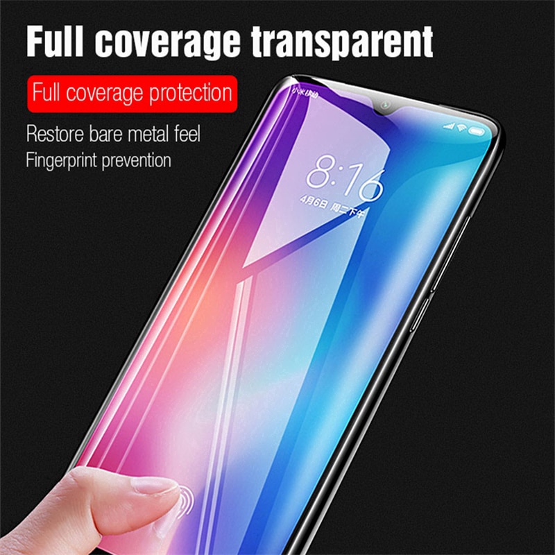 Kính cường lực 9D bảo vệ toàn diện cho Xiaomi Redmi 13C 12 12C Note 13 12 12s A2+ A1 10 5G 10C 10A 9T 9A 9C Note 11 11s 10s 9s 8 7 9 Pro Max 7A 8A