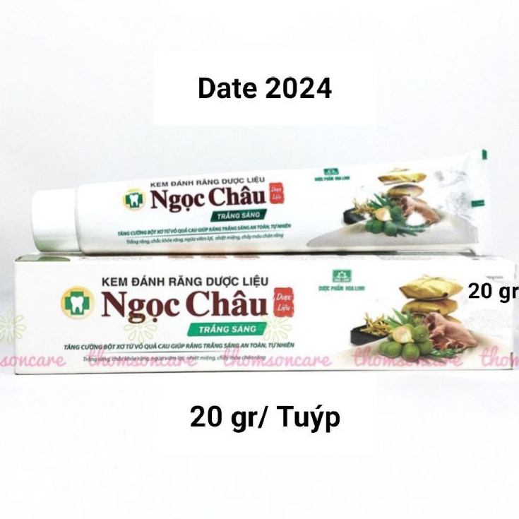 Kem đánh răng dược liệu Ngọc Châu 20 gr