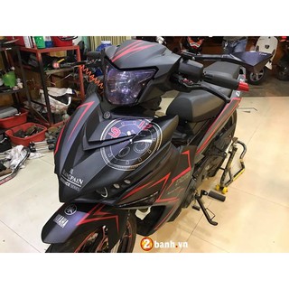 Tem trùm Exciter 150 đen nhám đồng hồ