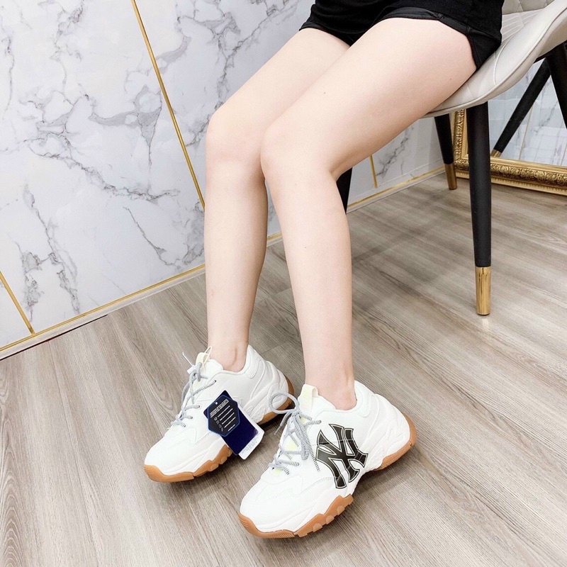 [Có size nam] Giày thể thao M.L.B chữ NY đen