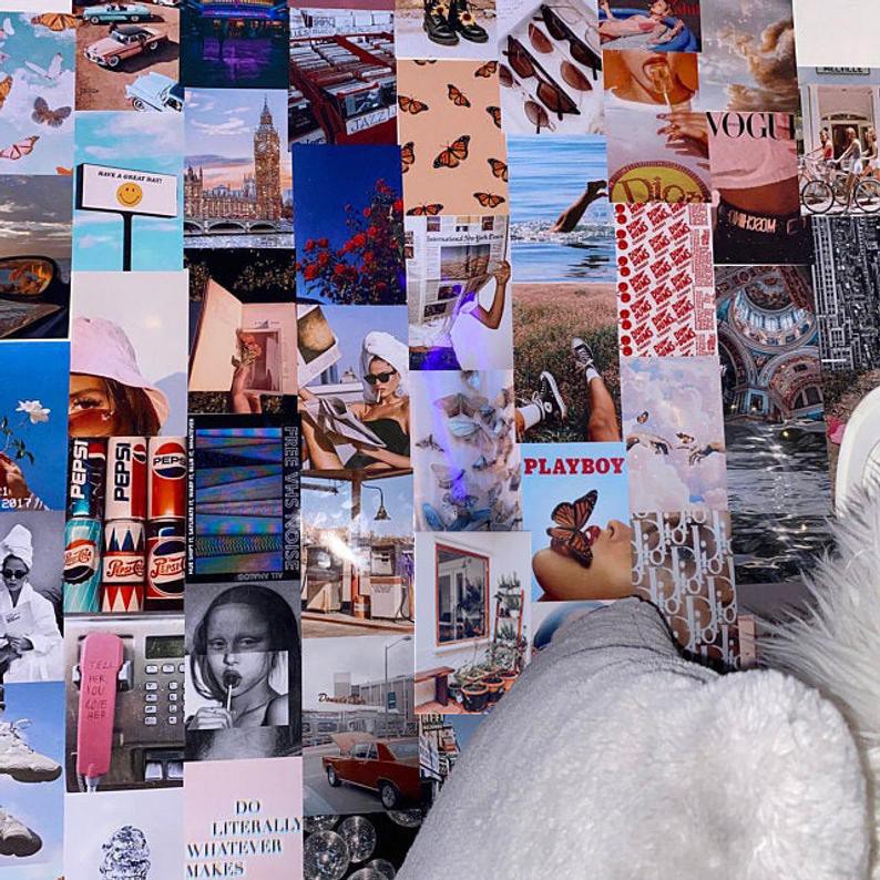 Wall Collage dán tường trang trí decor phòng ngủ - theme Vintage