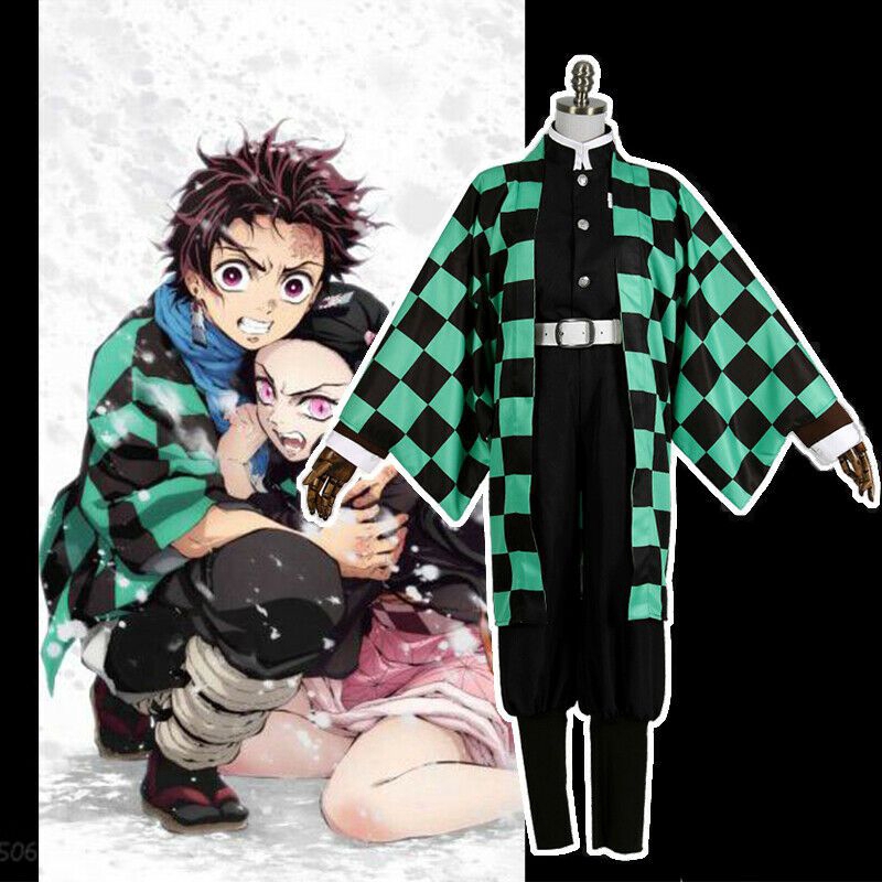 Anime Demon Slayer: Kimetsu No Yaiba Kamado Nezuko Kamado Tanjirou Cosplay Costume Suit