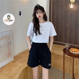 Quần short Unisex cạp chun AON quần short nam nữ thể thao đi chơi chất thun mềm mát - CUTEZOO