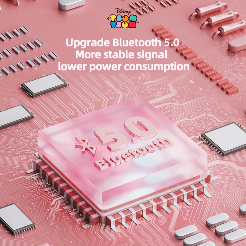 Tai nghe Bluetooth 5.0 không dây chống nước cảm ứng HD Disney D11