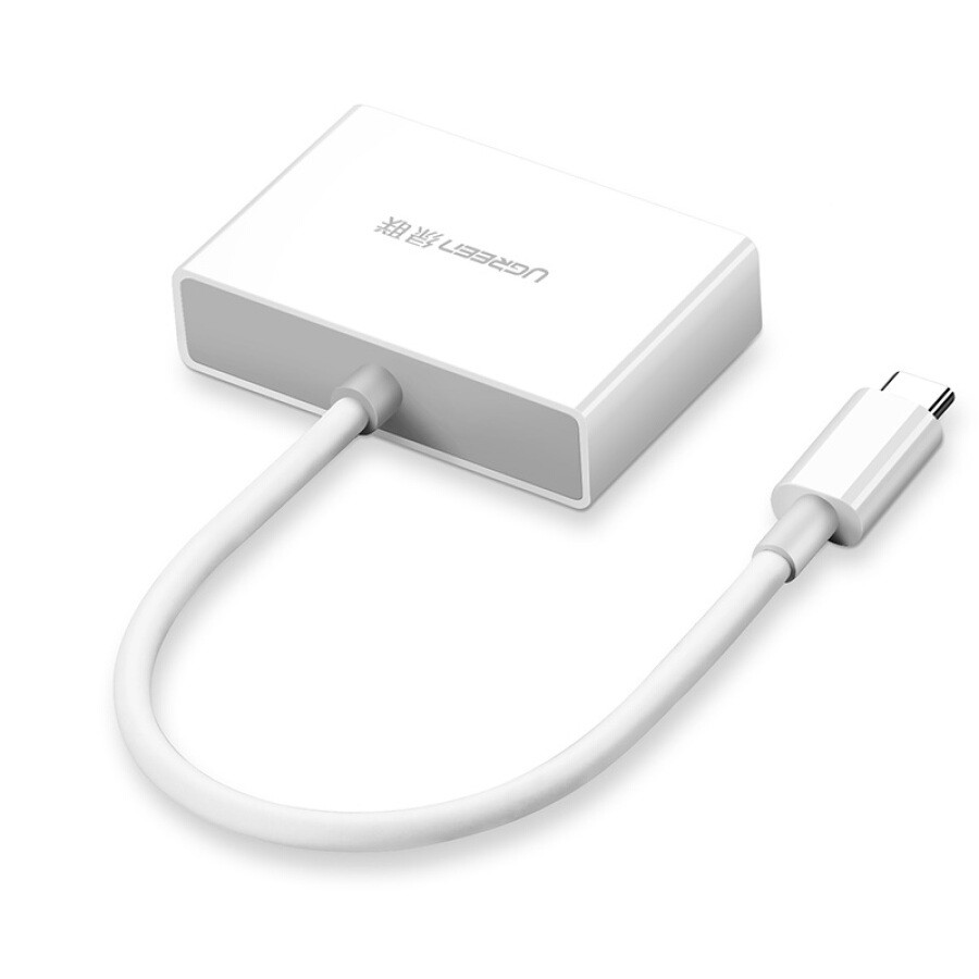 Cáp Chuyển Type-C Sang HDMI Vs VGA Ugreen 50509 | Xuất Tín Hiệu Cùng Lúc 2 Cổng