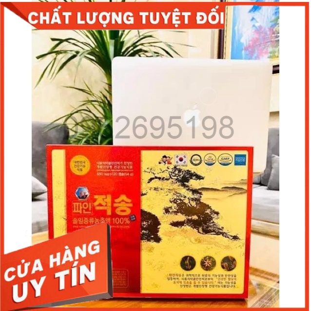 Tinh Dầu Thông Đỏ Chính Phủ Hàn Quốc Pine Jeok Song Gold 120 Viên