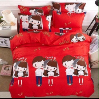 Bộ chăn ga gối nệm CAO CẤP chăn có ruột như hình