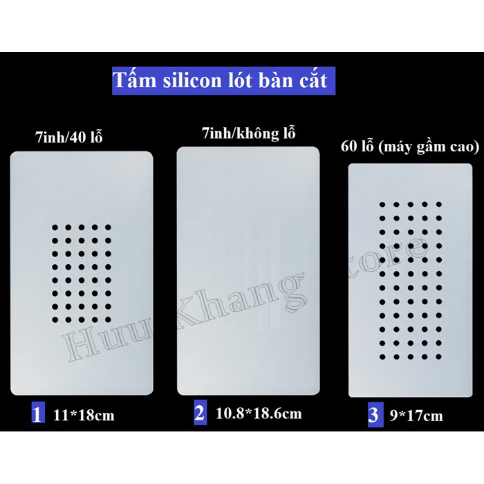 Tấm silicon lót máy cắt kính 7inh | Máy gầm cao