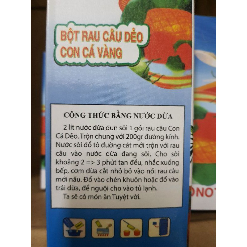 1 hộp rau câu dẻo con cá vàng