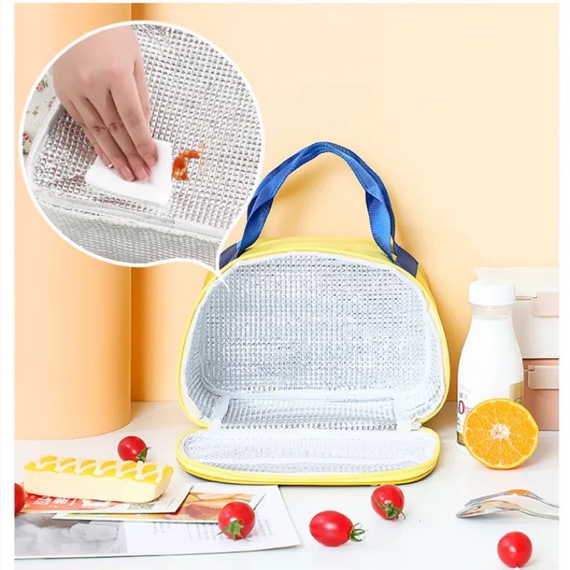 Túi Giữ Nhiệt Food Keep Fresh Hình Xe Buýt Không Thấm Nước Đựng Hộp Cơm, Thức Ăn Dễ Thương