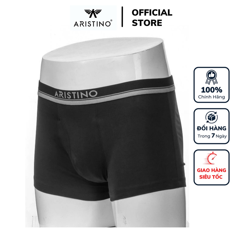 Quần lót nam boxer Aristino ABX03607 sịp đùi chất cotton co giãn mềm mại thoáng mát thấm hút cao cấp chính hãng